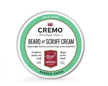 Cremo Beard & Scruff Cream, Wild Mint, 4 oz - Soothe Beard Itch, Condition and Offer Light-Hold Styling for Stubble and Scruff