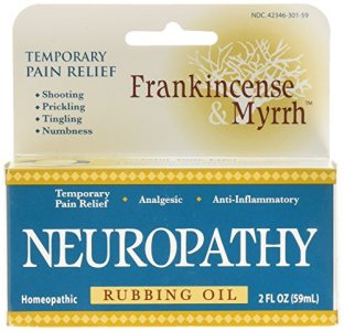 Frankincense & Myrrh Neuropathy Rubbing Oil with Essential Oils for Pain Relief, 2 Fluid Ounces - 1 Pack