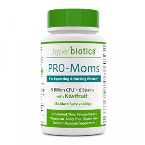 Hyperbiotics Pro-Moms Probiotic | Probiotics For Women Prenatal, Nursing, Postnatal | Folate Supplement, Digestive Health, Immune Support | 15x More