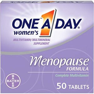 One A Day Women's Menopause Multivitamin with Vitamin A, Vitamin C, Vitamin D, Vitamin E and Zinc for Immune Health Support*, Biotin, B6, B12, & Soyb