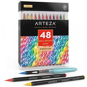  Speedball Elegant Writer Calligraphy 6 Marker Set, Assorted  Colors, 3.0 mm Chisel Nib Tip Pens for Drawing, Journaling, and Scrapbooking
