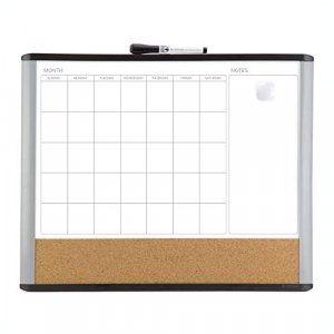  Clear Dry Erase Board Calendar with Light 13 x 9 inch
