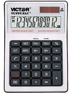 Victor 99901 TuffCalc Calculator, White, 1.8