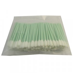 100pcs Foam Tip Cleaning Swabs Sponge Stick for Inkjet Printhead Optical Lens