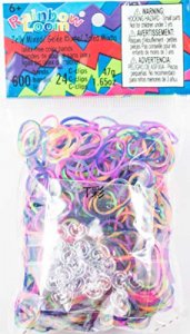Rainbow Loom Assorted Tie Dye Rubber Bands, Pink/Purple/Red/Green/Orange