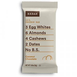 RXBAR Protein Bar, High Protein Snack, Gluten Free, Coconut Chocolate, 1.83 Oz (12 Count)