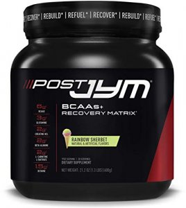 Post JYM Active Matrix - Post-Workout with BCAA's, Glutamine, Creatine HCL, Beta-Alanine,Rainbow Sherbert Flavor, 30 Servings, 21.2 oz.