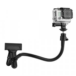 CamKix Clamp Mount Compatible with Gopro Hero 8 7 6 5 Session Hero 4 Session Black Silver Hero+ LCD 3+ 3 Compact Cameras and DJI Osmo Action