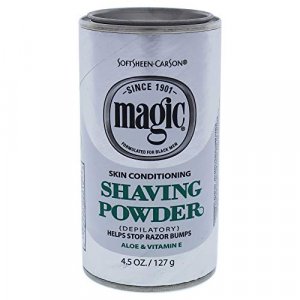 SoftSheen-Carson Magic Razorless Shaving for Men, Magic Skin Conditioning Shaving Powder, formulated for Black Men, Helps Stop Razor Bumps, 4.5 oz