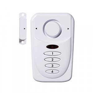 SABRE Wireless Elite Home and Commercial Door Security Alarm with LOUD 120 dB Siren and Exit Entry Delays - DIY EASY to Install
