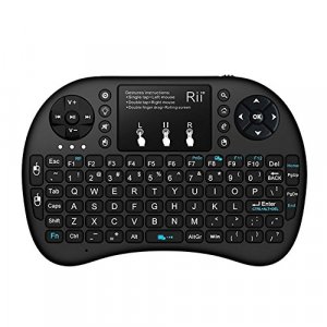 Rii i8 2.4G Mini Wireless Keyboard with TouchpadQWERTY Keyboard, Portable Wireless Keyboard with USB Receiver Remote Control for laptop/PC/Tablets/