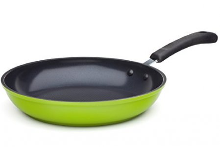 Ecolution Non-Stick Carbon Steel Wok with Soft Touch Riveted Handle,  8,Black