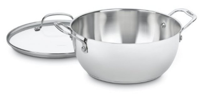 Cuisinart Chef's Classic Stainless 5-1/2-Quart Multi-Purpose Pot with Glass Cover