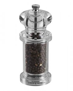 Cuisinox Salt / Pepper / Flax Seed Mill; Black