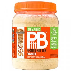 PBfit All-Natural Organic Peanut Butter Powder, Powdered Peanut Spread from Real Roasted Pressed Peanuts, 8g of Protein (30 oz.)
