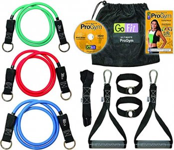 Potok Resistance Bands Set, 3 Pack Latex Exercise Bands with Different  Strengths,Elastic Bands for Upper & Lower Body & Core Exercise, Physical