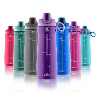 O2COOL Insulated Mist N' Sip Water Bottle - 20 oz, Soccer (HMLDP07)
