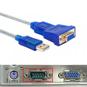 DTECH 10 ft USB to RS232 DB9 Female Serial Port Adapter Cable with FTDI Chipset Supports Windows 11 10 8 7 Mac Linux