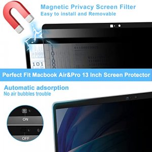 MacBook pro Privacy Screen 13 inch,ZOEGAA Magnetic Privacy Screen Protector for MacBook Pro 13 Inch (2016/2017/2018/2019/2020/2021/M1),Laptop Privacy
