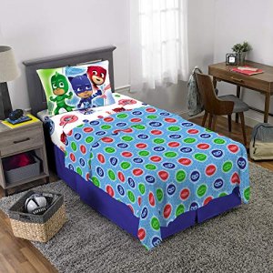 Franco Kids Bedding Super Soft Microfiber Sheet Set, (3 Piece) Twin Size, PJ Masks