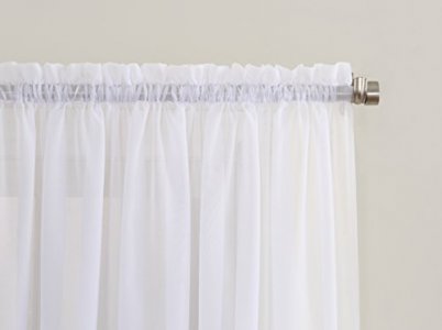 No. 918 Emily Sheer Voile Rod Pocket Curtain Panel, 59