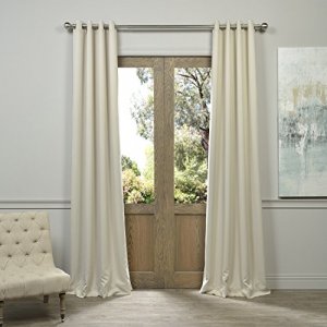 HPD Half Price Drapes Grommet Room Darkening Curtain 50 X 96 (1 Panel), BOCH-120601-96-GR, Egg Nog