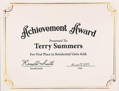 Great Papers! Golden Scroll Gold Foil Certificate, 8.5