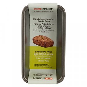 Range Kleen Gray Non-Stick Mini Loaf Pan, Set of 2, 6 L X 3.25 W X 1.98 H