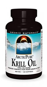 Source Naturals ArcticPure Krill Oil 500 mcg Premium Omega-3 for Heart, Brain, and PMS - 120 Softgels