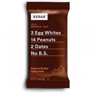 RXBAR, Peanut Butter Chocolate, Protein Bar, 1.83 Ounce (Pack of 12), High Protein Snack, Gluten Free