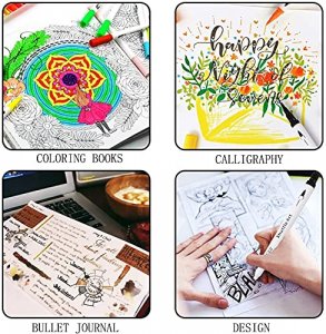 DACO Fine Brush Markers, 60 Dual Brush Pens Art Markers, Fineliner & B –  ToysCentral - Europe