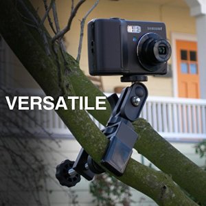 PEDCO UltraClamp Assembly 360 Swivel Camera Mount Accessory for Cameras, Scopes and Binoculars (1.5-Inch w/Swivel), Black (P-UCA360)