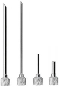 iSi Injector Tips for iSi Gourmet Whippers, Set of 4, Stainless Steel