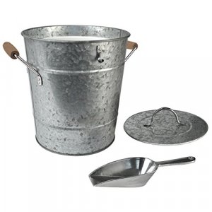 Artland Masonware Ice Bucket with Scoop, Galvanized, Metal