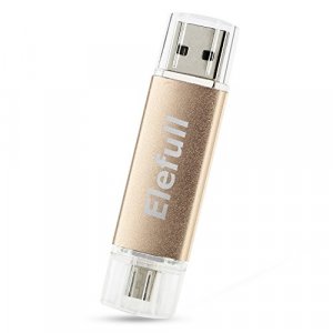 USB Flash Drive 64GB for Android Smart Cell Phone Tablet Computer Car Player TV Projectors Free Up - Micro USB Port Copy Photos Video (64GB Gold)