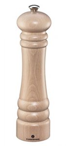 Zassenhaus Berlin Wood Mill Refillable Pepper Grinder, 9.4 Inches, Natural
