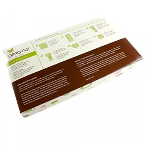 OsoCozy Prefolds Unbleached Cloth Baby Diapers, Size 2 (15-30 lbs), Soft, Absorbent and Durable Unbleached Natural Color - 6 Pack