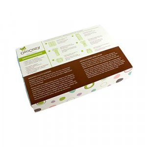 OsoCozy Prefolds Unbleached Cloth Baby Diapers, Size 1 (7-15 lbs), Soft, Absorbent, Unbleached Natural Color - 6 Pack