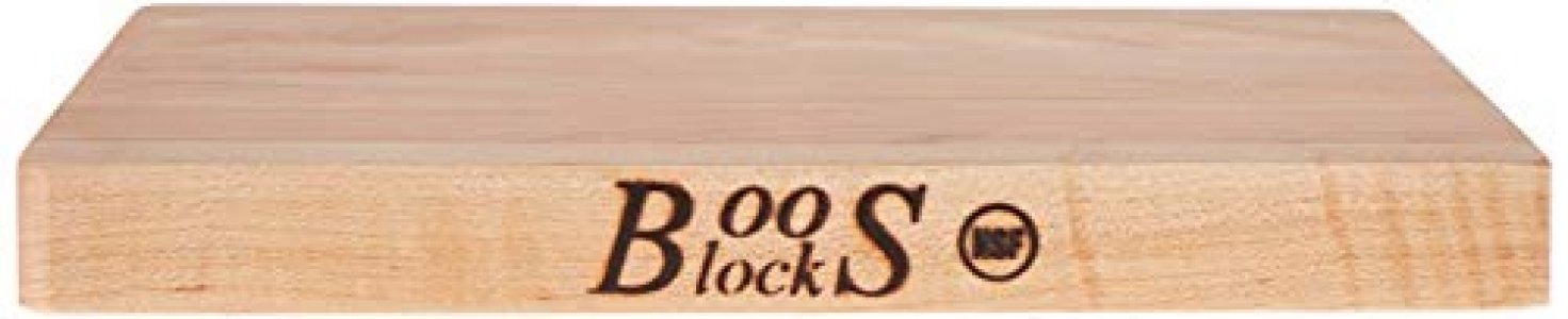 John Boos Block Chop-N-Slice Maple Wood Edge Grain Reversible Cutting Board, 10 Inches x 10 Inches x 1 Inches