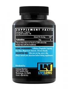 Yohimbine 90 Servings - Powerful Thermogenic Men Women Appetite Suppressant, Fat Burning Weight Loss Supplement, Energy and Mental Clarity