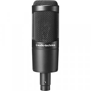 Audio-Technica AT2035 Cardioid Condenser Microphone Bundle with Pop Filter with 2 Layered Mesh and 10-foot XLR Cable