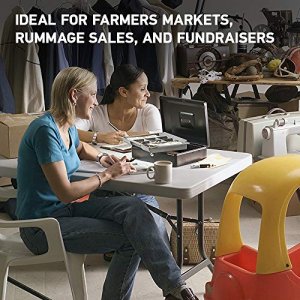 SentrySafe Money Safe Cash Box with Money Tray and Key Lock, 0.21 Cubic Feet, 3.75 x 12 x 9.5 inches, CB-12