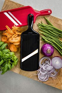  KYOCERA Adjustable Ceramic Mandoline Food, Vegetable Slicer  with Handguard, Essential Kitchen Gadgets for Your Cooking Needs, 1 EA,  Black: Kyocera Knife: Home & Kitchen