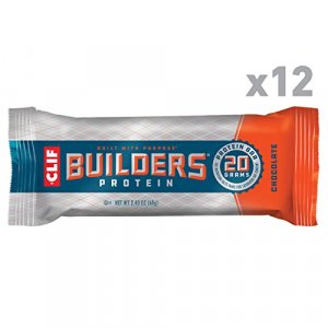 CLIF BUILDERS - Protein Bars - Chocolate - 20g Protein (2.4 Ounce, 12 Count) (Now Gluten Free)