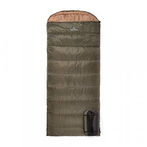 TETON Sports Celsius Regular Sleeping Bag; Great for Family Camping Green Poly Liner, 80 x 33-Inch, Right