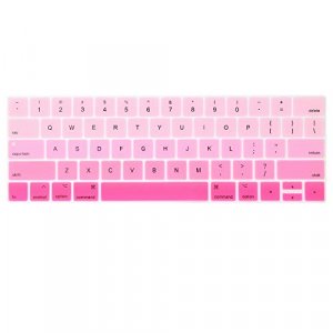 ProElife Ultra Thin Keyboard Cover Skin for MacBook Pro 13-inch 15-inch-(Model A2159,A1989,A1990,A1706,A1707)(2019 2018 2017 2016)(Ombre Pink)