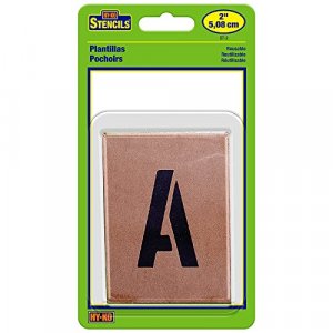 Hy-Ko ST-2 Number & Letter STENCILS, 2 INCH, TAN - Imported