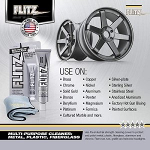 Flitz Multi-Purpose Polish and Cleaner Paste for Metal, Plastic,  Fiberglass, Aluminum, Jewelry, Sterling Silver: Great