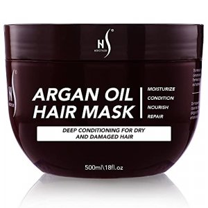 Herstyler Argan Oil Hair Mask - Hair Mask For Dry Damaged Hair and Growth - Deep Conditioning Argan Oil Har Mask - Curly Hair Mask for Limp Dull Hair