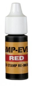 Stamp-Ever Pre-Inked Refill Ink, 7ml Bottle, Red (5028)